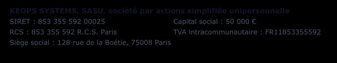 Informations éditeur du site